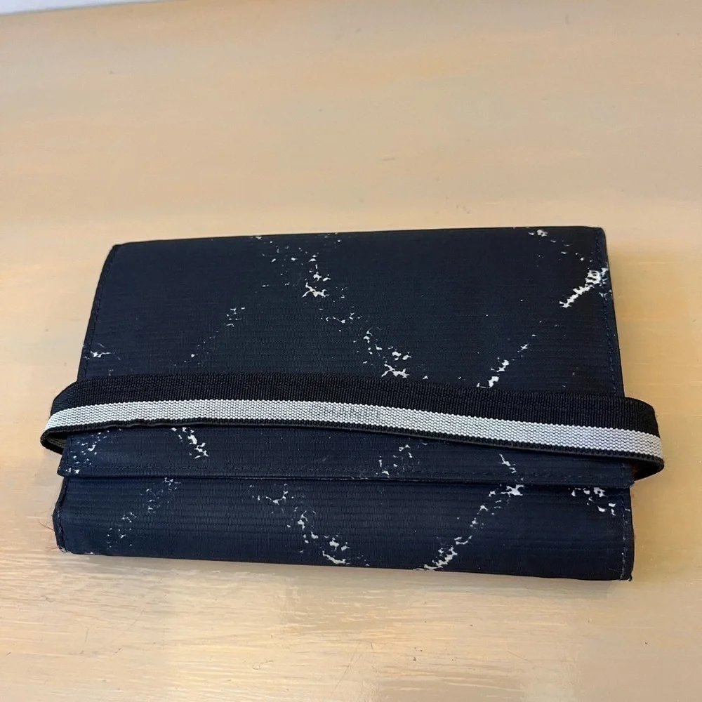 Chanel black nylon card case